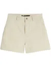 Jil Sander High-rise Denim Shorts In Neutrals