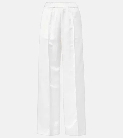 Jil Sander Pants In White Polyamide Polyester