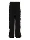 Jil Sander High-rise Trousers In Black
