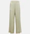 Jil Sander High-rise Wide-leg Pants In Green