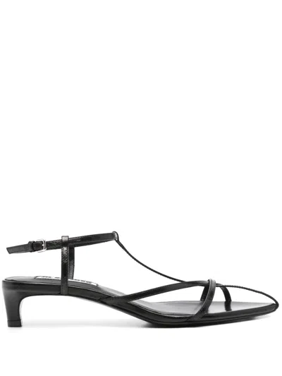 Jil Sander High Sandals In Black
