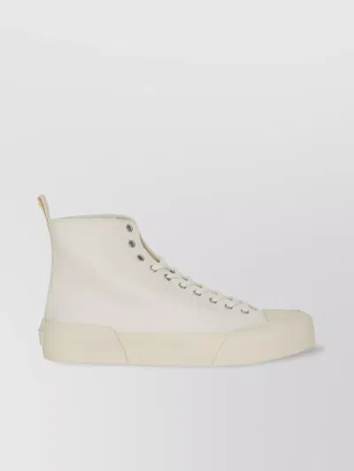 Jil Sander High-top Canvas Sneakers Rubber Sole