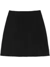 Jil Sander High-waist A-line Miniskirt In Schwarz