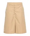 Jil Sander High-waist Bermuda Shorts In Nude