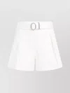 Jil Sander Cotton Bermuda Shorts With Removable Belt