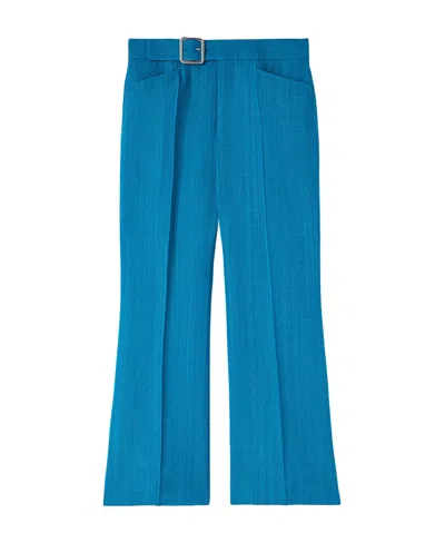 JIL SANDER JIL SANDER BELTED-WAIST CROPPED TROUSERS