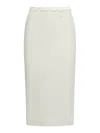 Jil Sander White Layered Cotton Midi Skirt - Women's - Cotton In White