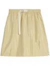 Jil Sander High-waist-minirock Mit Schnalle In Gelb