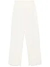 Jil Sander Concealed Fastening Trousers In White