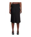 Jil Sander High Waist Pleated Skirt In Black