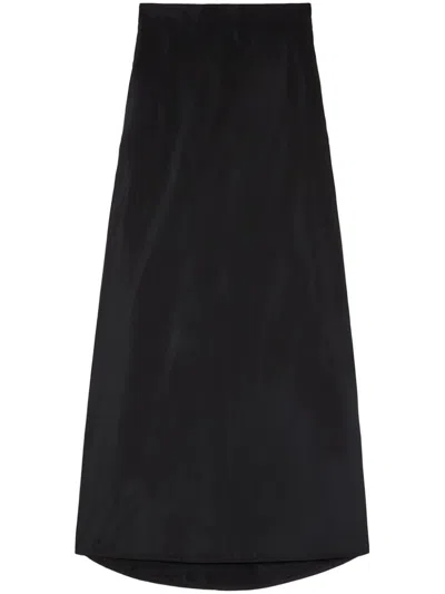 Jil Sander High Waist Skirt In Black