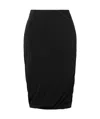Jil Sander High Waist Skirt In Black