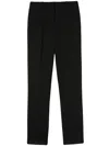 Jil Sander High-waist Straight-leg Trousers In Black
