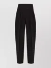 Jil Sander High Waist Tapered Leg Pleated Trousers