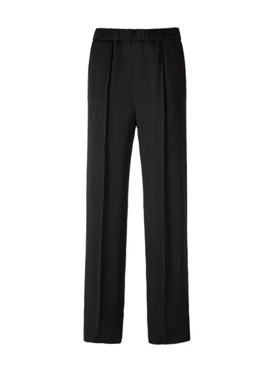 Jil Sander High Waist Wide In Black