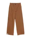 Jil Sander High-waist Wide-leg Cargo Trousers In Brown