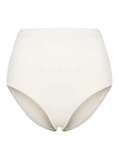 Jil Sander High-waist Bikini Bottoms In White