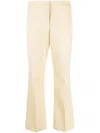 Jil Sander Cotton Trousers In Yellow