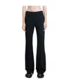 Jil Sander High-waisted Flared Trousers In Black