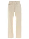 Jil Sander Japanese Denim Jeans With Rivet Accents In Multi