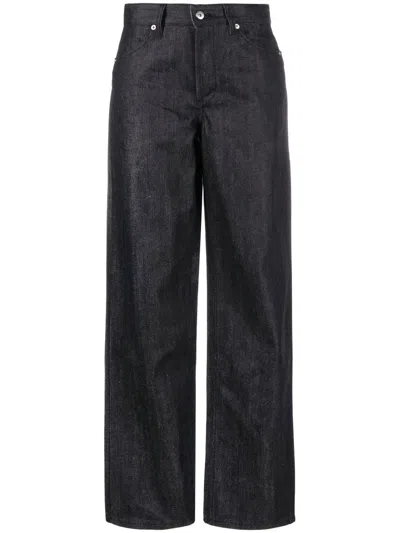 JIL SANDER + HIGH-WAISTED STRAIGHT-LEG JEANS