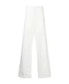 Jil Sander High-waisted Straight-leg Trouseres In White