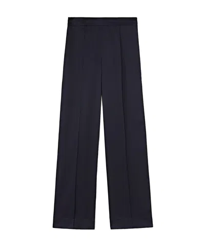 Jil Sander High-waisted Straight-leg Trousers In Black