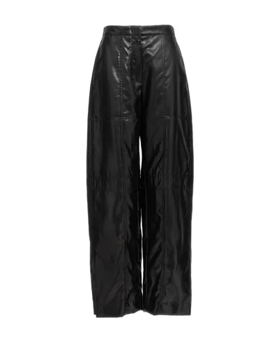 Jil Sander High-waisted Straight-leg Trousers In Black