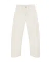 Jil Sander High-waisted Tapered Jeans In White