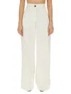 Jil Sander High-waisted Wide Leg Pants With Clean Lines