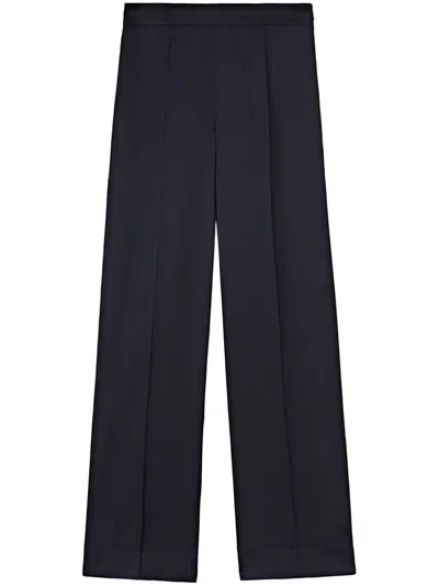 Jil Sander High-waisted Wide-leg Trousers In Blue