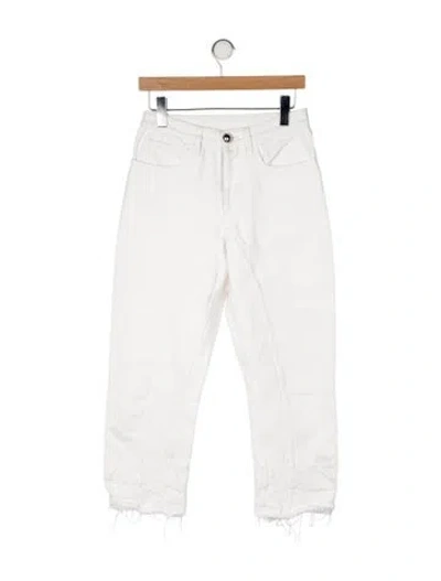 Pre-owned Jil Sander High-rise Straight Leg Jeans In Neutral