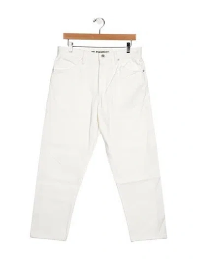 Pre-owned Jil Sander High-rise Straight Leg Jeans W/ Tags In White