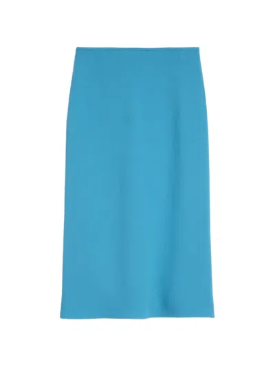 Jil Sander High-waist Pencil Skirt In Blue
