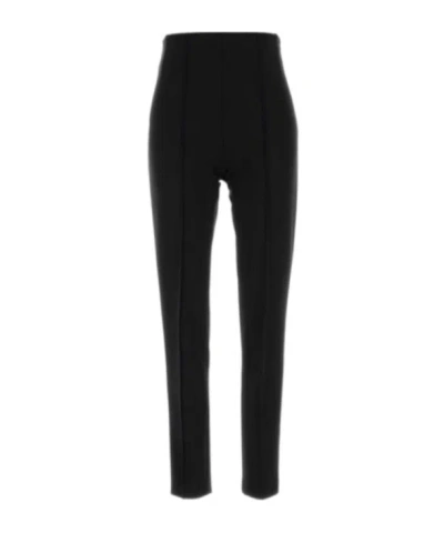 Jil Sander High-waisted Casual Pants In Black