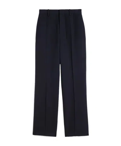 Jil Sander High-waisted Trousers In Black