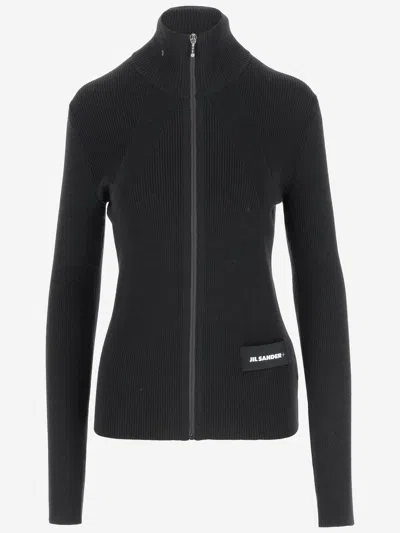 Jil Sander Hn Ls Zip Up Cardigan
