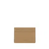 JIL SANDER HOLDER CARDHOLDER - LEATHER - BEIGE