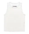 Jil Sander Open-knit Tank Top In White