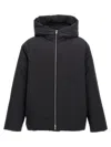 Jil Sander Virgin-wool Hooded Jacket In Black