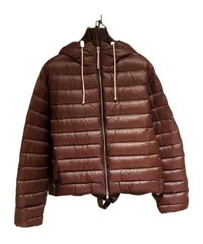 Jil Sander Hooded Down Jacket In Multi