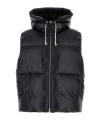 Jil Sander Drawstring Hood Nylon Down Jacket In Black