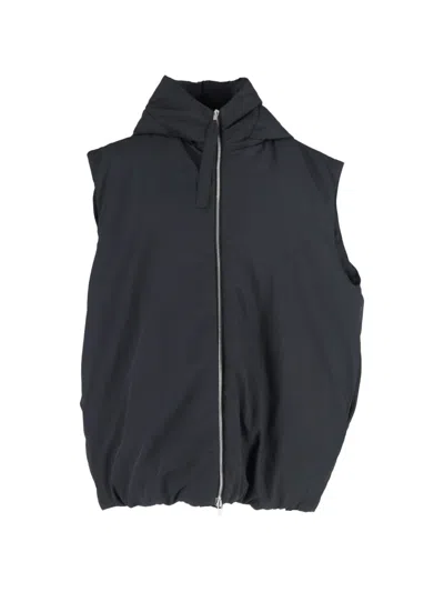 Pre-owned Jil Sander Hooded Gilet In Black