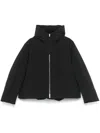Jil Sander Boxy Fit Down Jacket W/hood In Black