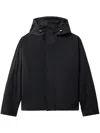 Jil Sander Hooded Long Sleeve Jacket In Black