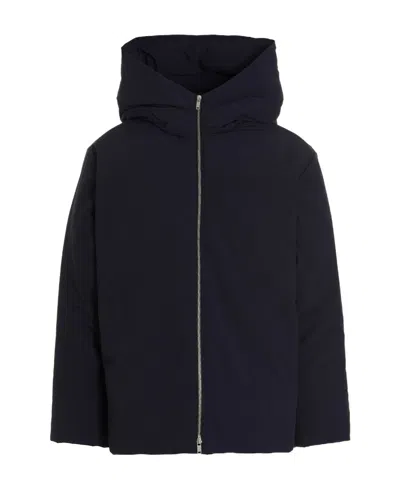 JIL SANDER JIL SANDER ZIP-UP LONG-SLEEVED HOODED COAT