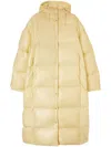 Jil Sander Hooded Padded Parka Coat In Neutrals
