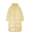 Jil Sander Hooded Padded Parka Coat In Nude