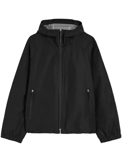 Jil Sander Hooded Parka In Black