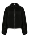 Jil Sander High Neck Puffer Down Jacket In Black